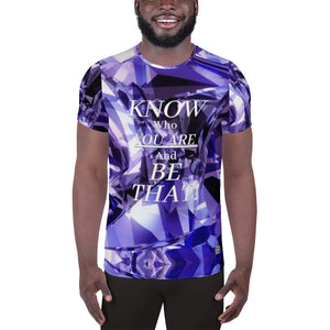 IAM WEARe EXPRESSIONS (K.W.Y.A.A.B.T.) All-Over Print Men's Athletic T-shirt