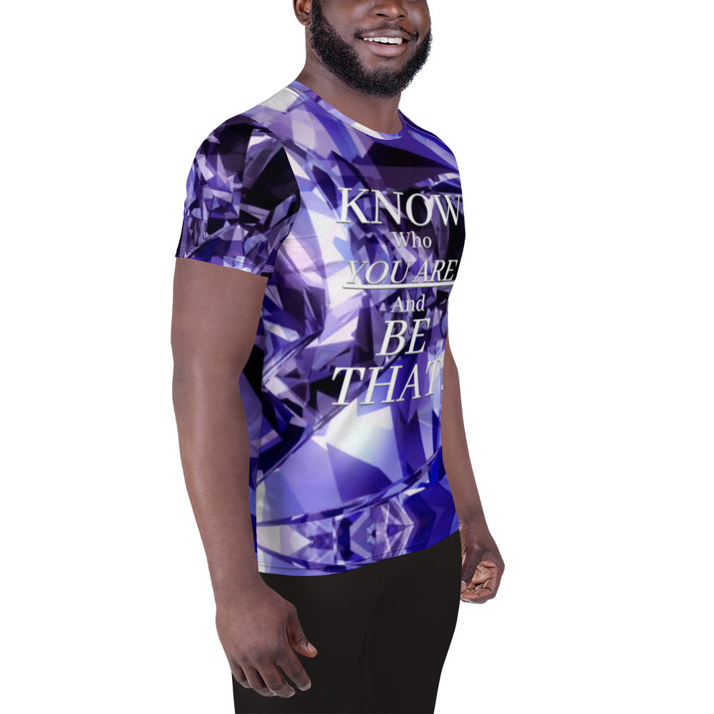 IAM WEARe EXPRESSIONS (K.W.Y.A.A.B.T.) All-Over Print Men's Athletic T-shirt