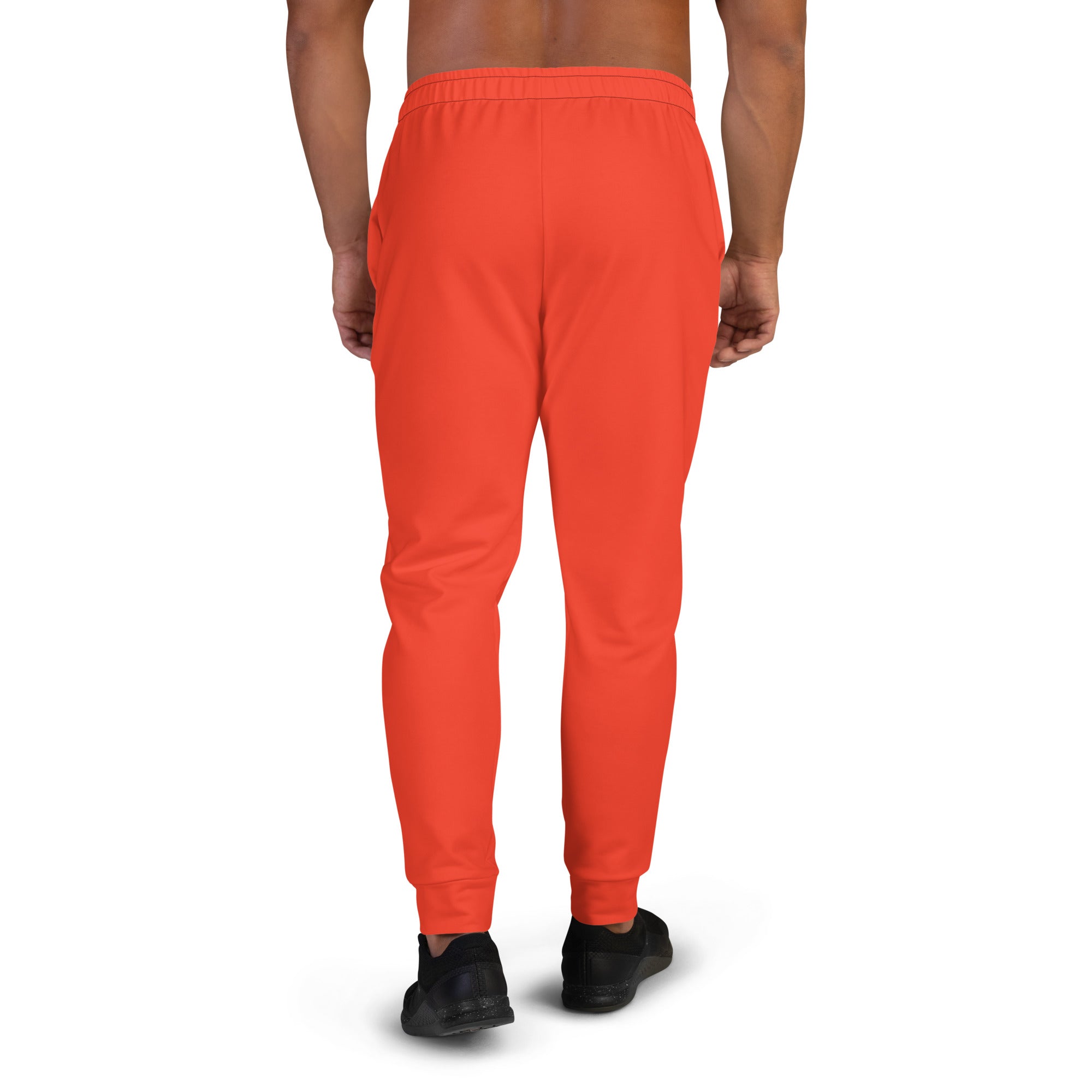 IAM WEARe Designer Men's Orange-Red Joggers