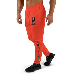 IAM WEARe Designer Men's Orange-Red Joggers