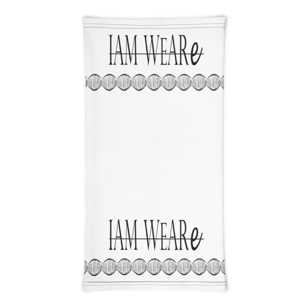 Classic Design White-Black Letter Neck Gaiter