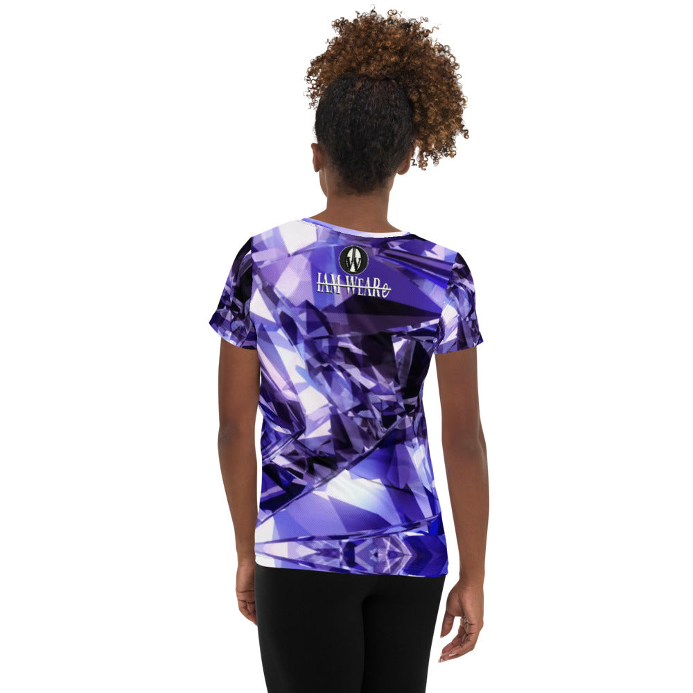 IAM WEARe EXPRESSIONS (K.W.Y.A.A.B.T.) All-Over Print Women's Athletic T-shirt