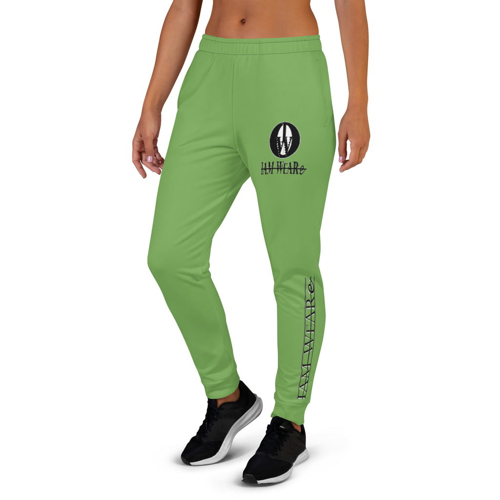 IAM WEARe Designer Women's Green Joggers