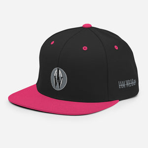 IAM WEARe Designer Black-Mark Snapback Hat