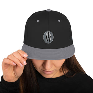 IAM WEARe Designer Black-Mark Snapback Hat