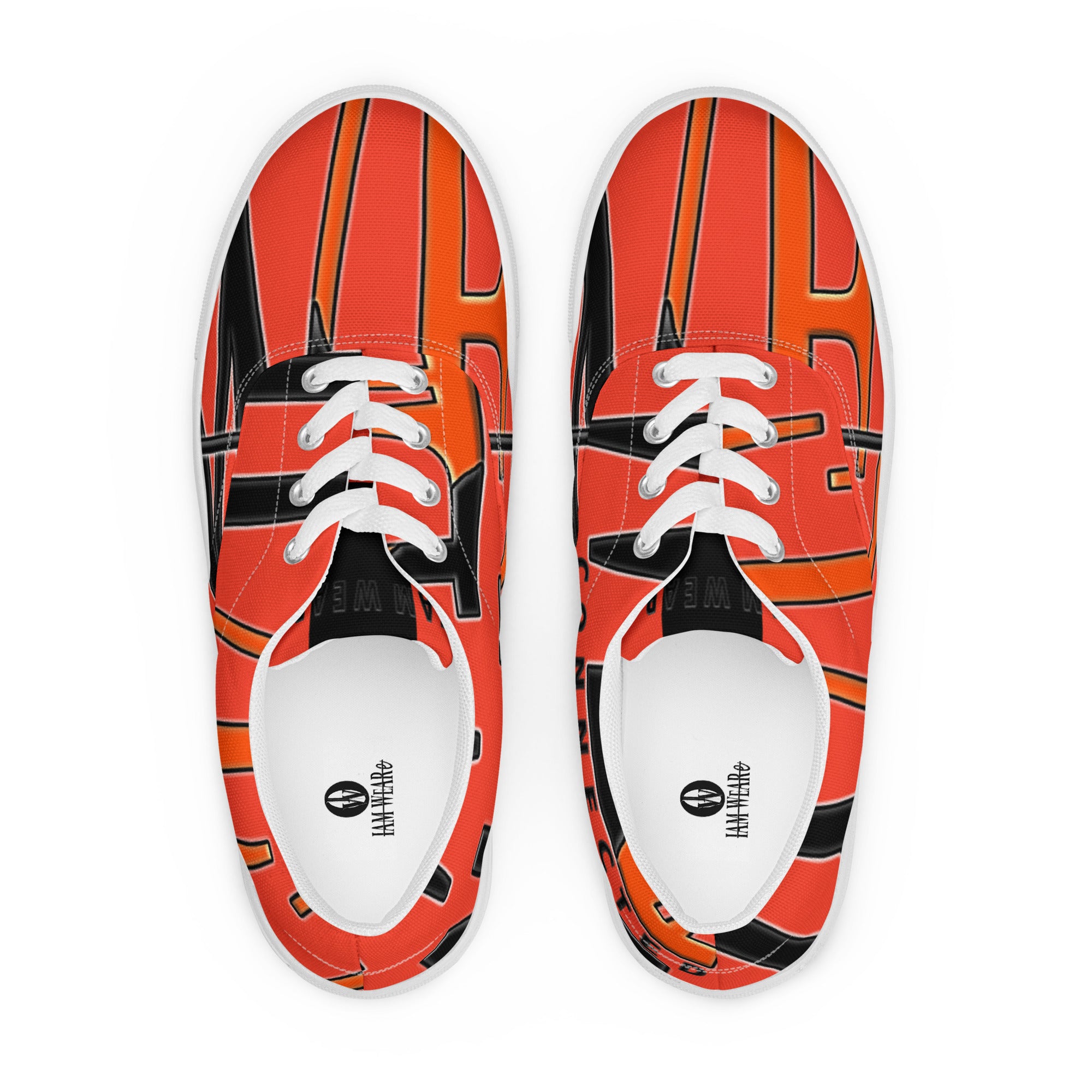 IAM WEARe CONNECTED Men's ORANGE-RED Lace-Up Shoes