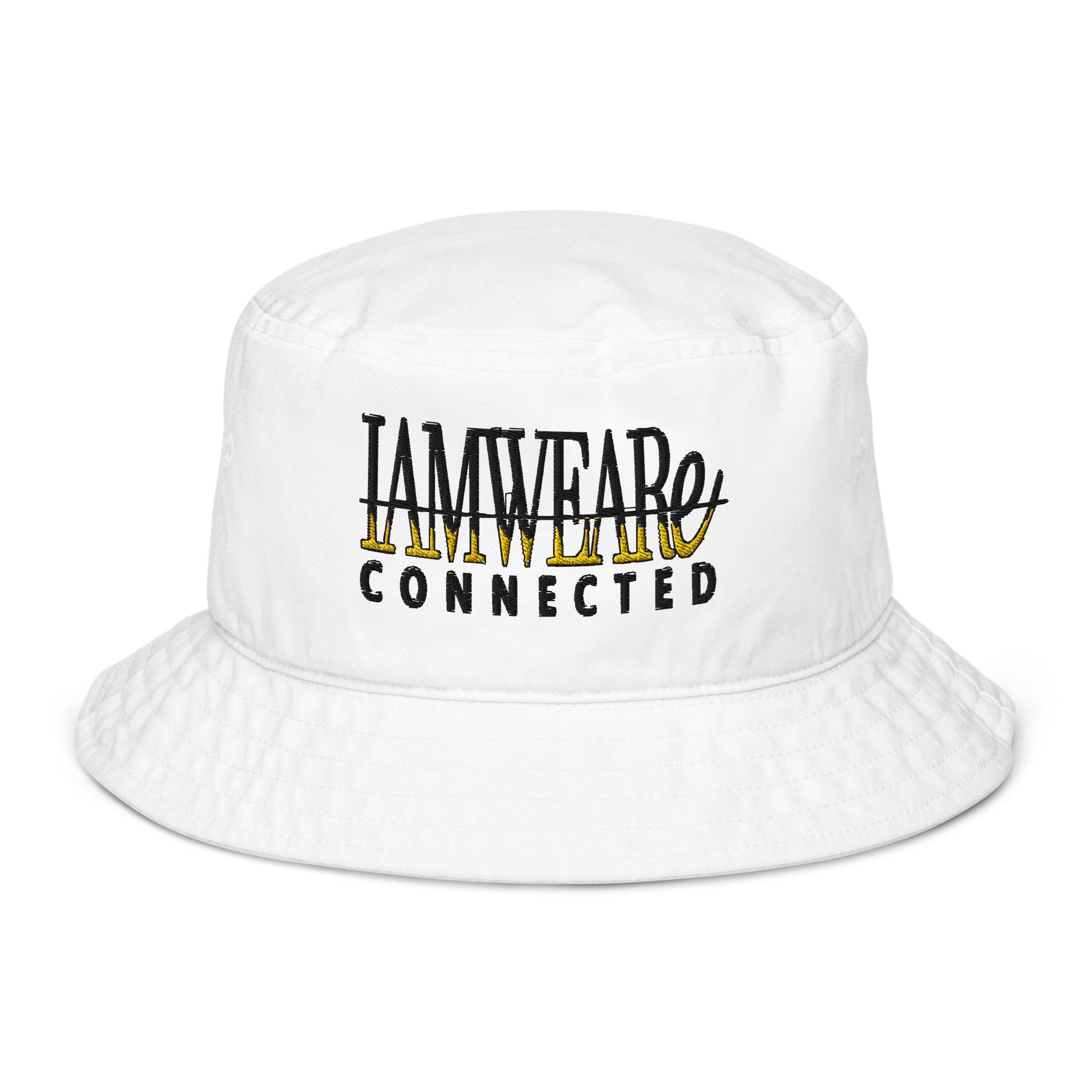 IAM WEARe CONNECTED GOLD-Drip Bucket Hat