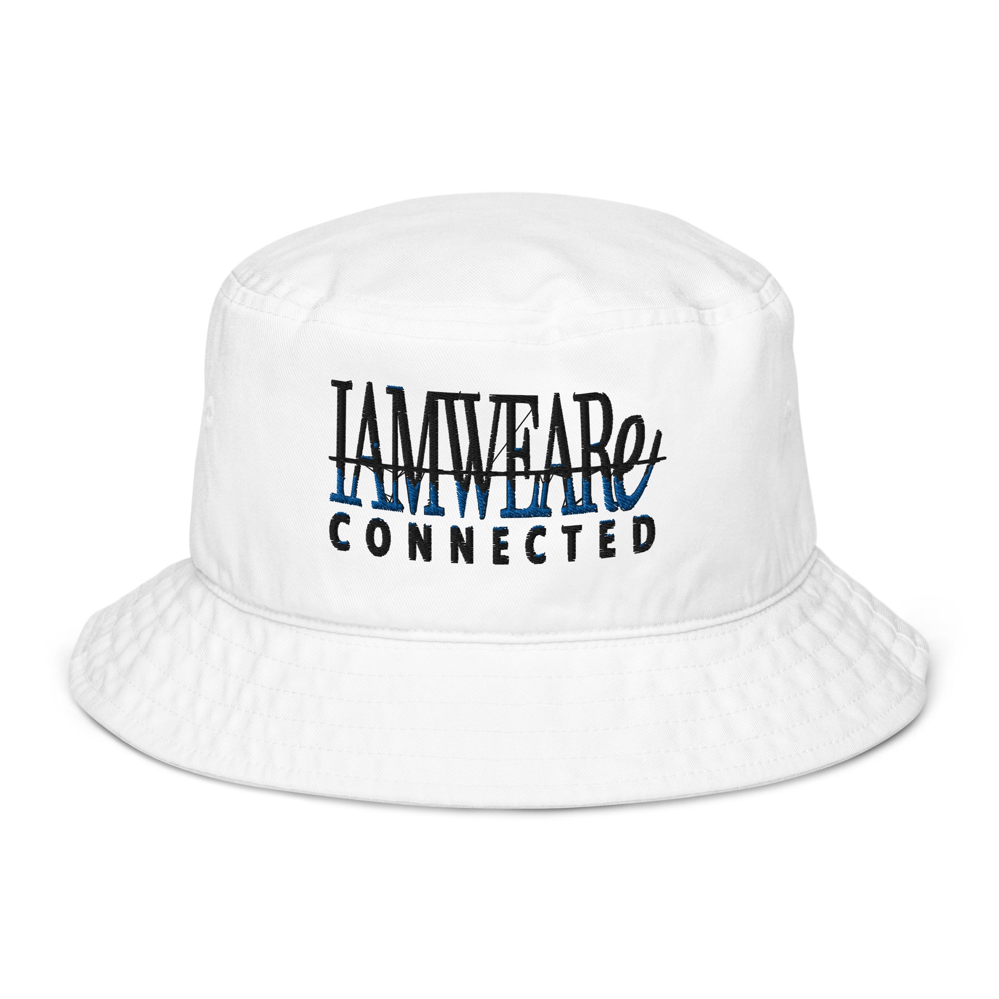 IAM WEARe CONNECTED BLUE-Drip Bucket Hat