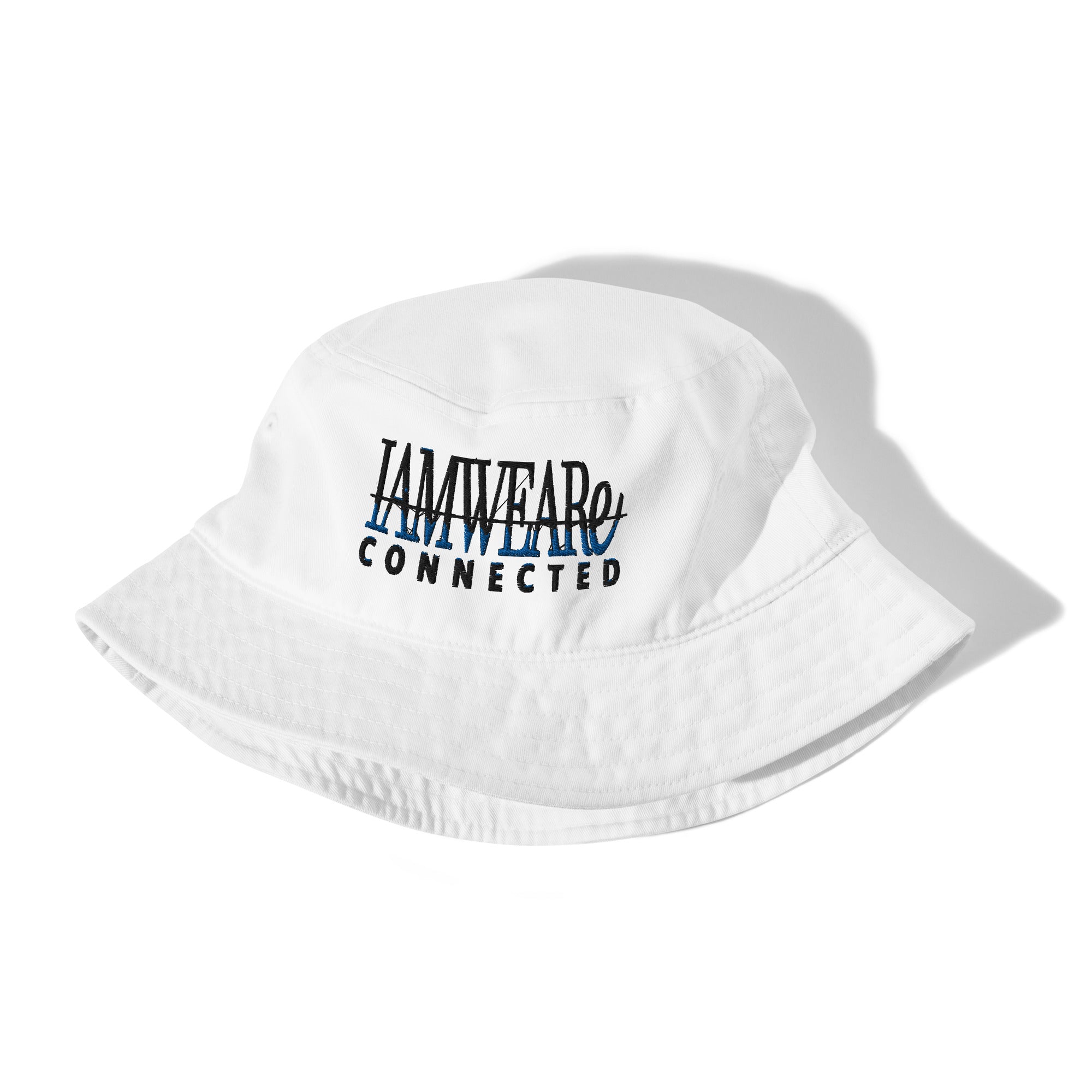 IAM WEARe CONNECTED BLUE-Drip Bucket Hat