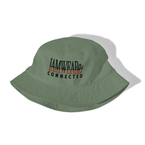 IAM WEARe CONNECTED ORANGE-Drip Bucket Hat