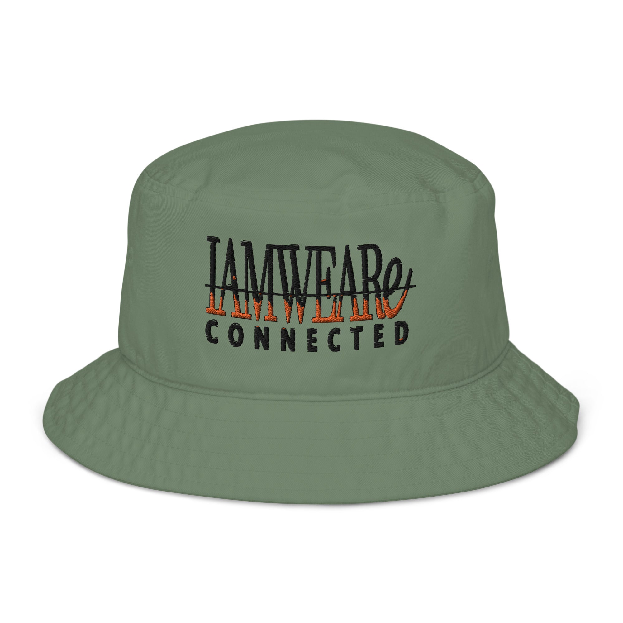 IAM WEARe CONNECTED ORANGE-Drip Bucket Hat