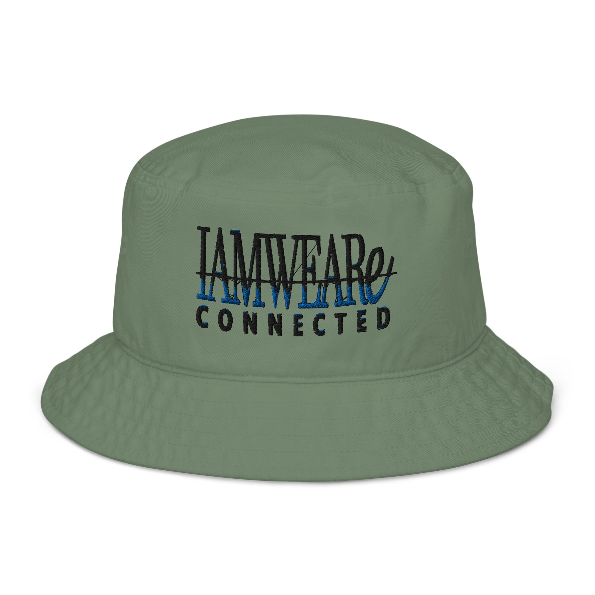 IAM WEARe CONNECTED BLUE-Drip Bucket Hat