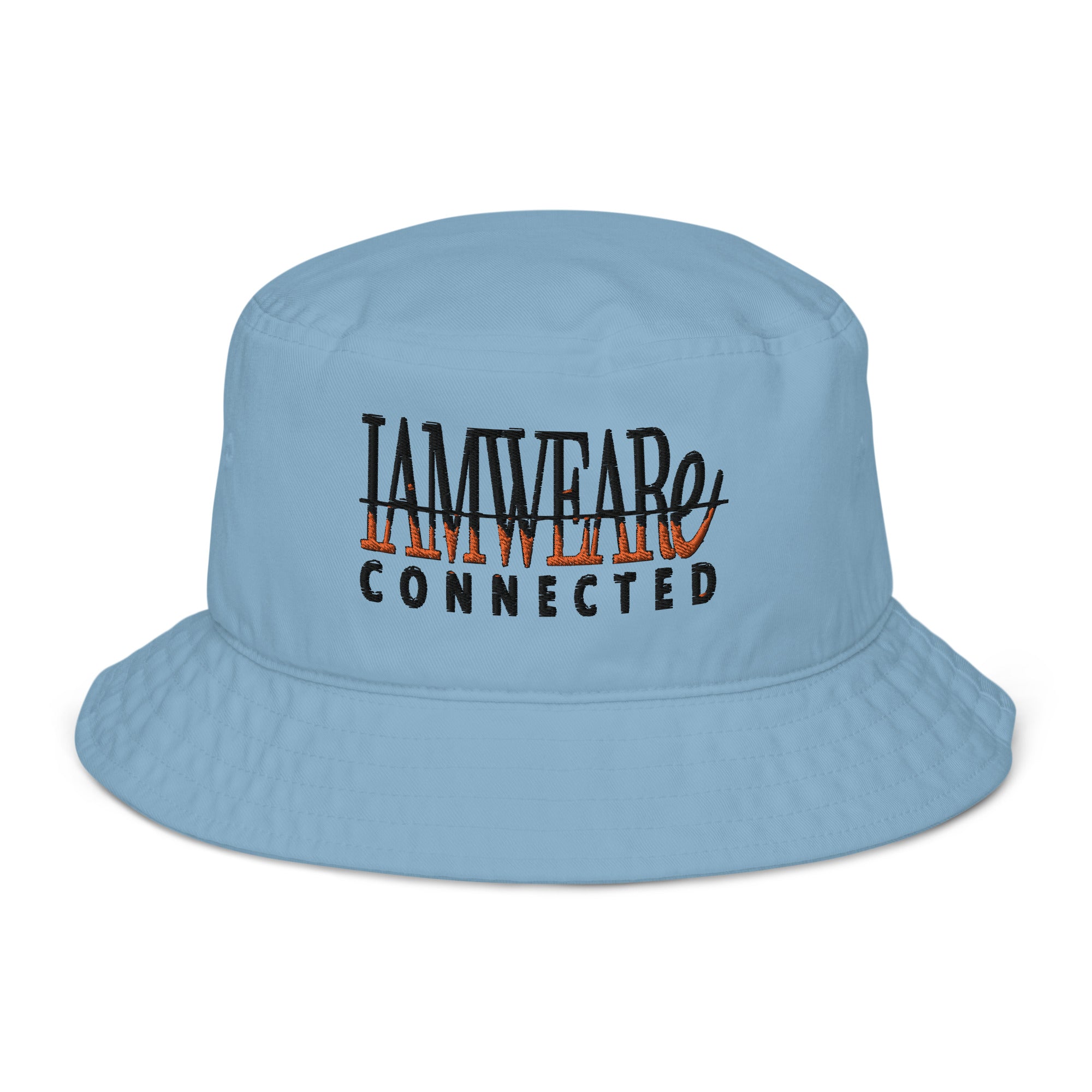 IAM WEARe CONNECTED ORANGE-Drip Bucket Hat