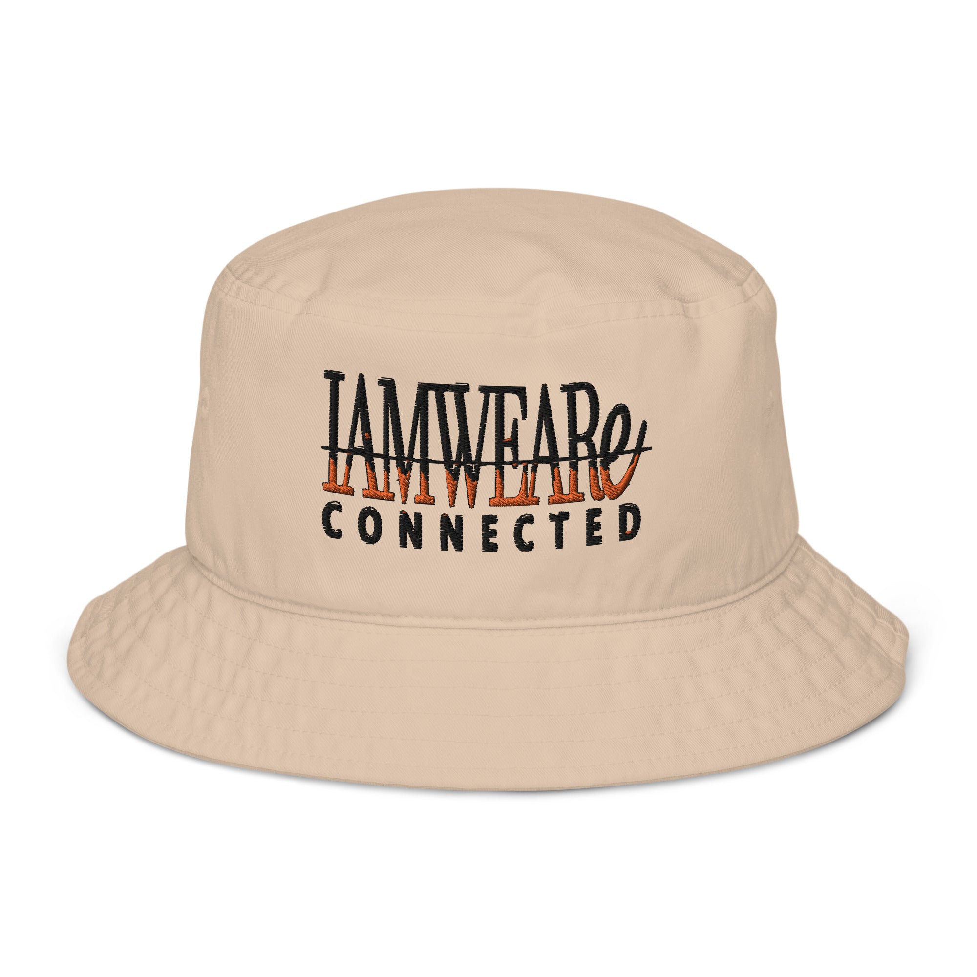 IAM WEARe CONNECTED ORANGE-Drip Bucket Hat