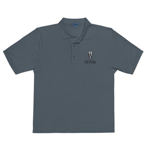 IAM WEARe Designer Black-Letter Men's Premium Polo