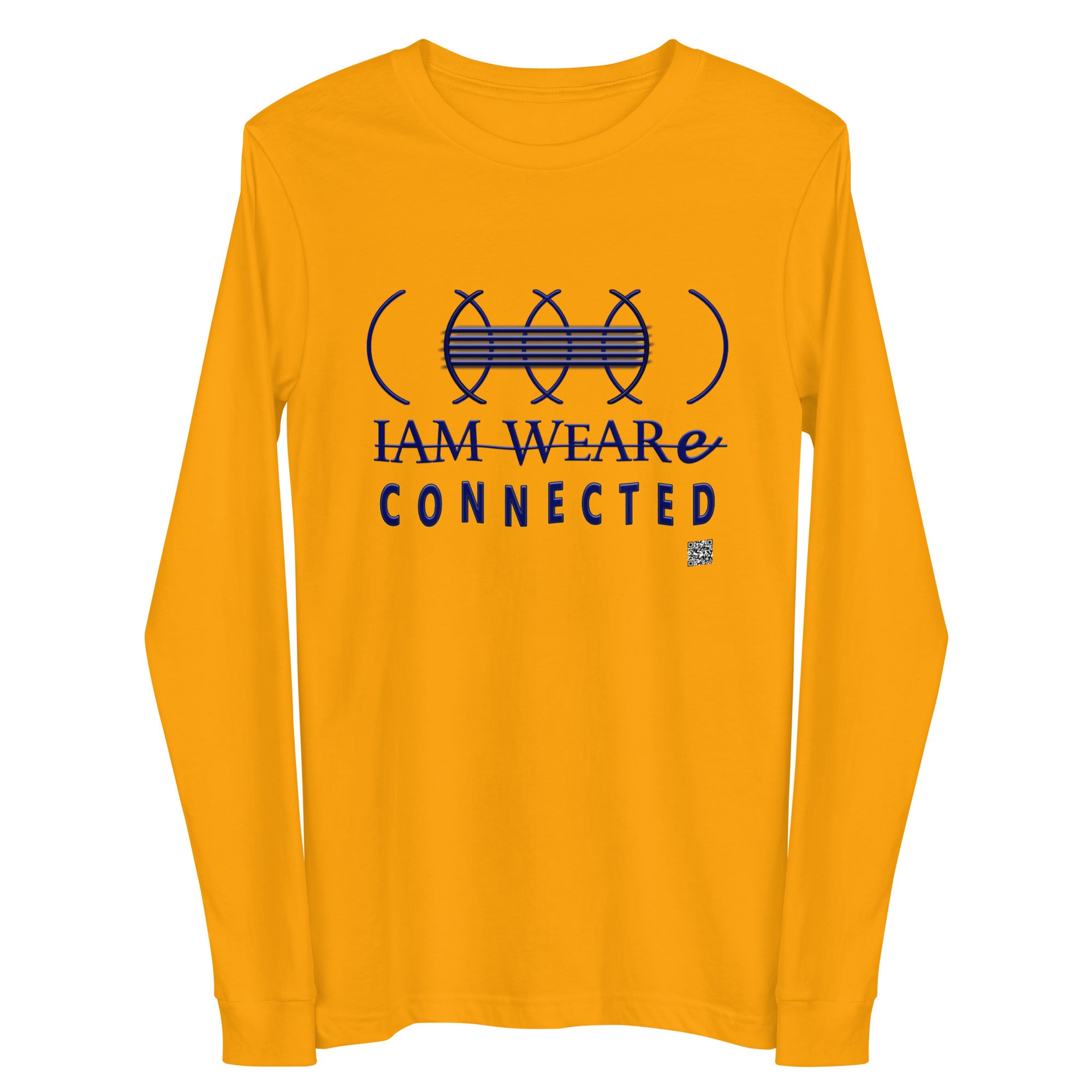 IAM WEARe CONNECTED (CLC) Unisex BLUE-Letter Bella Long Sleeve Tee