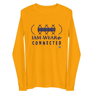 IAM WEARe CONNECTED (CLC) Unisex BLUE-Letter Bella Long Sleeve Tee