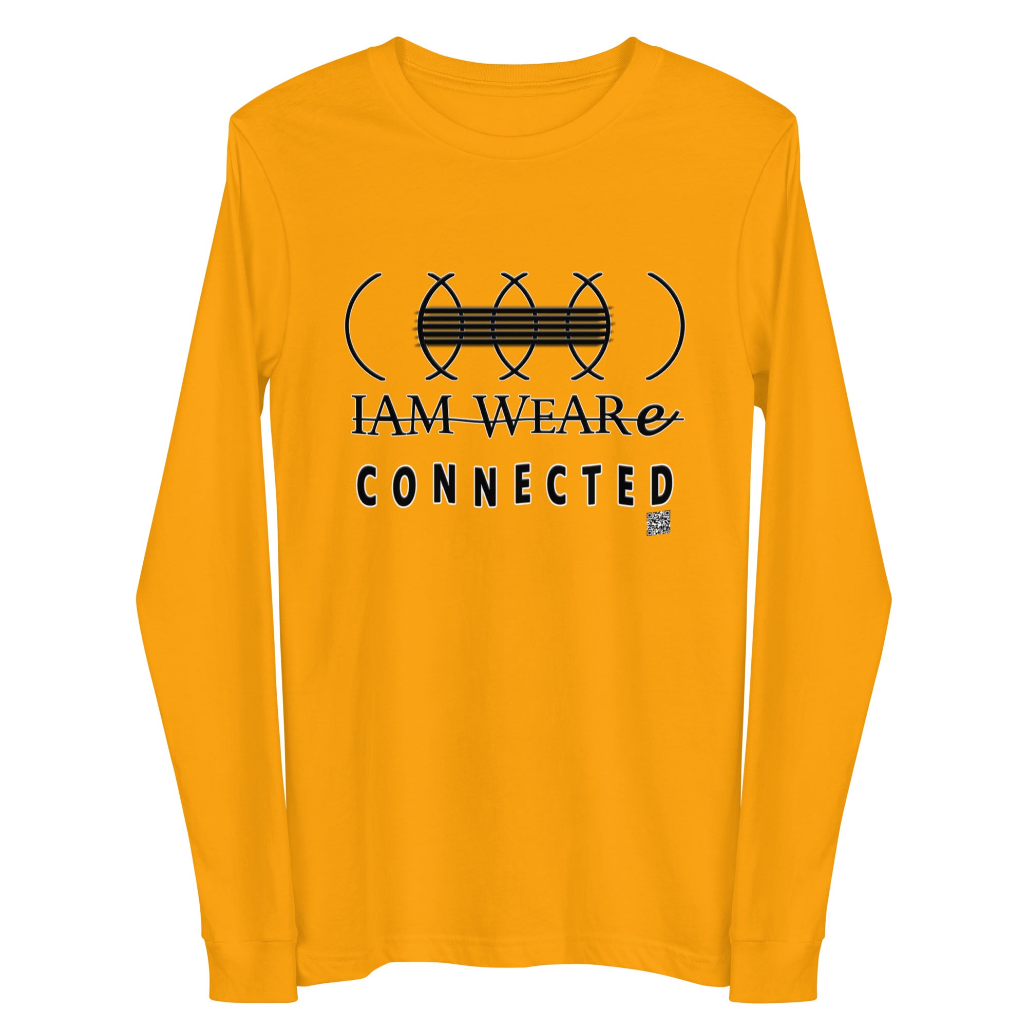 IAM WEARe CONNECTED (CLC) Unisex BLACK-Letter Bella Long Sleeve Tee