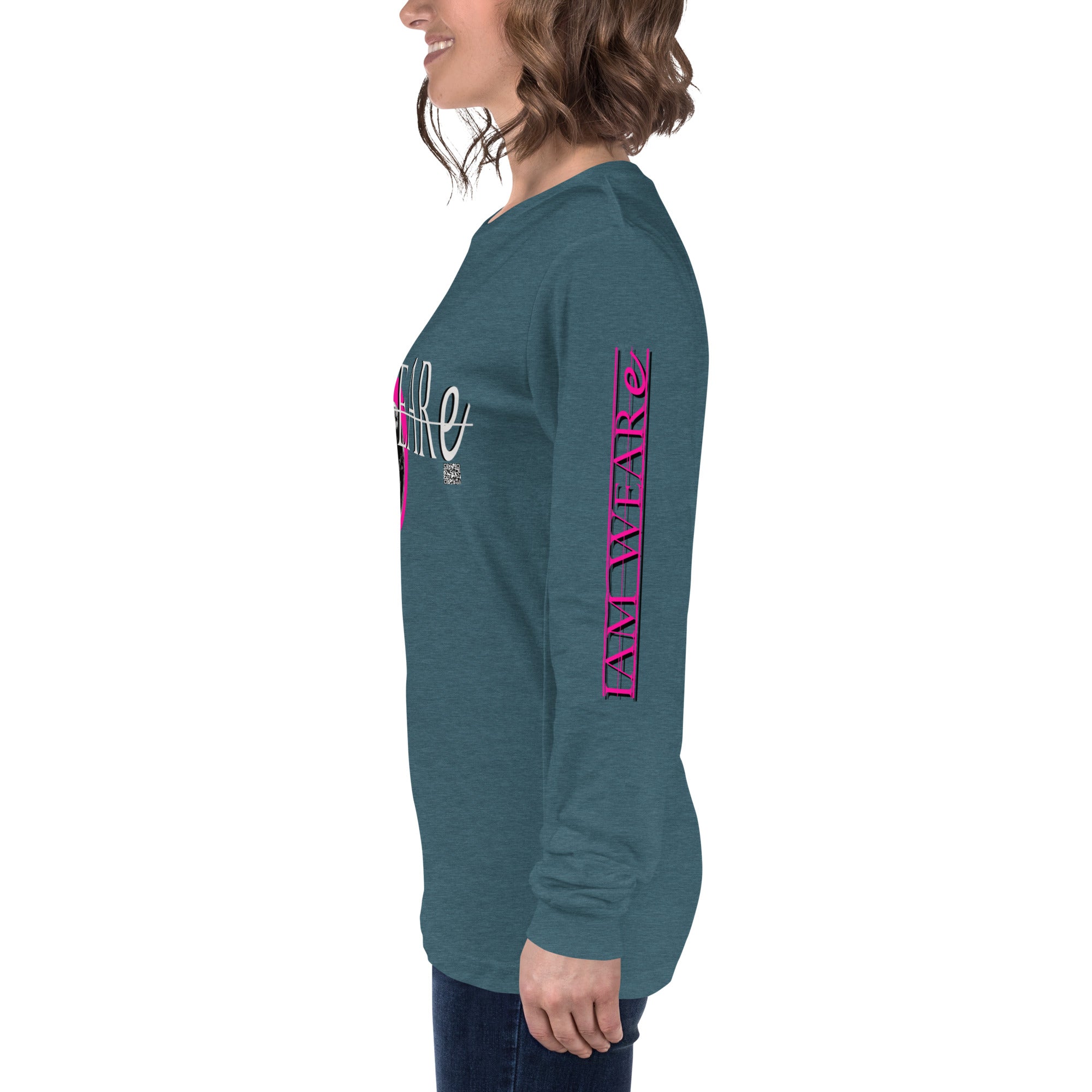 Classic Design Hot Pink-Mark F/B Unisex Long Sleeve Tee