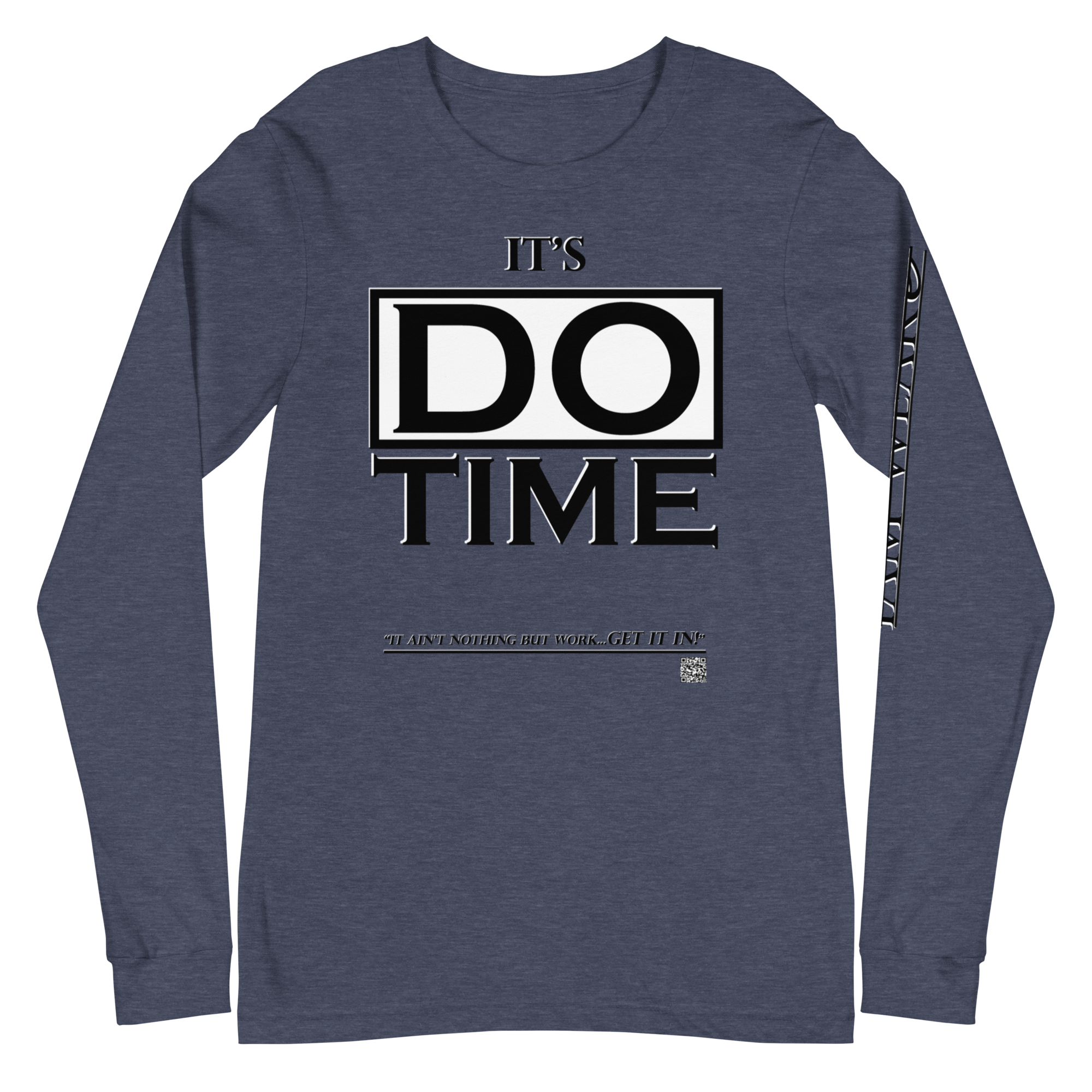 IAM WEARe EXPRESSIONS "DO TIME" BL Bella Unisex Long Sleeve Tee