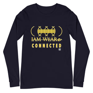 IAM WEARe CONNECTED (CLC) Unisex GOLD-Letter Bella Long Sleeve Tee