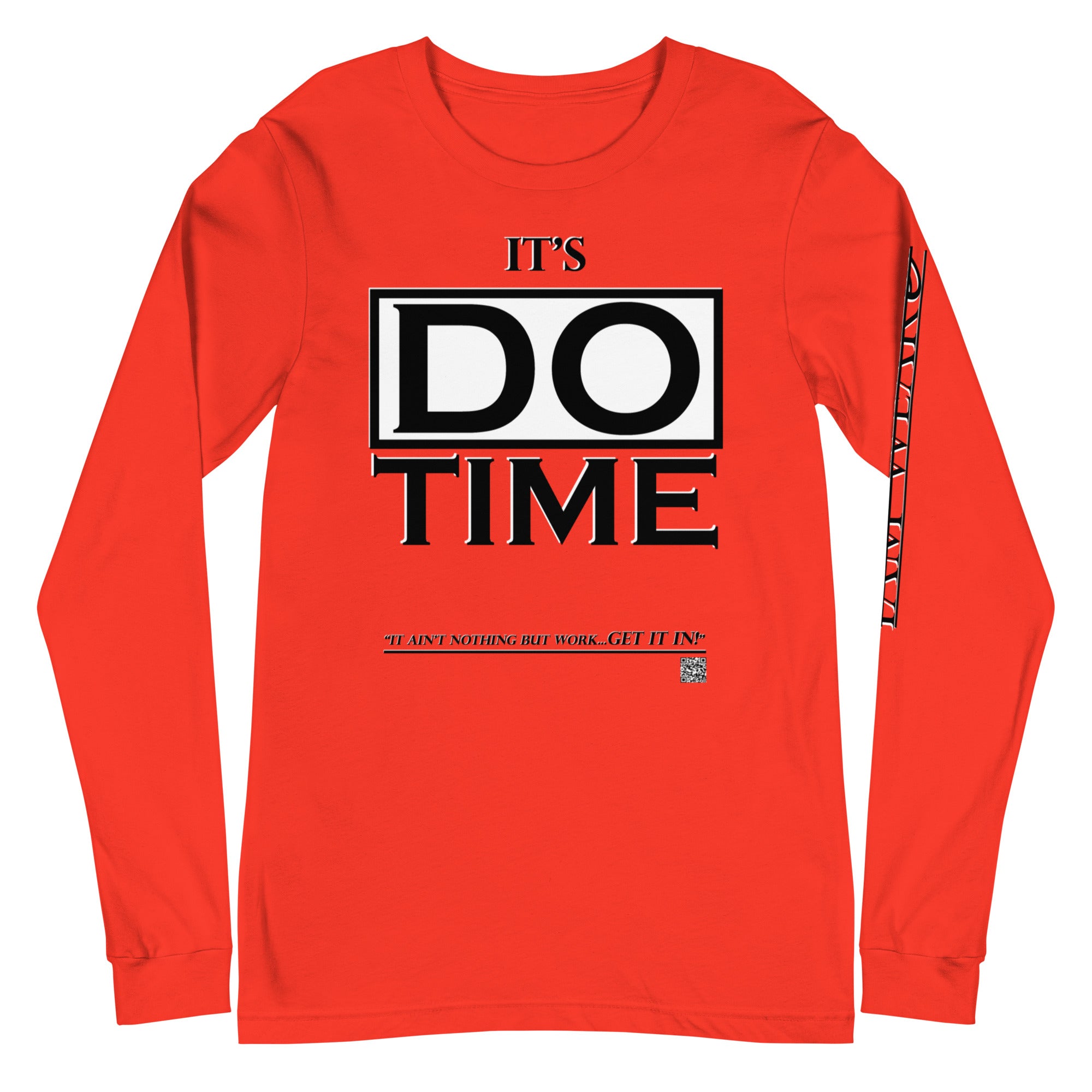 IAM WEARe EXPRESSIONS "DO TIME" BL Bella Unisex Long Sleeve Tee