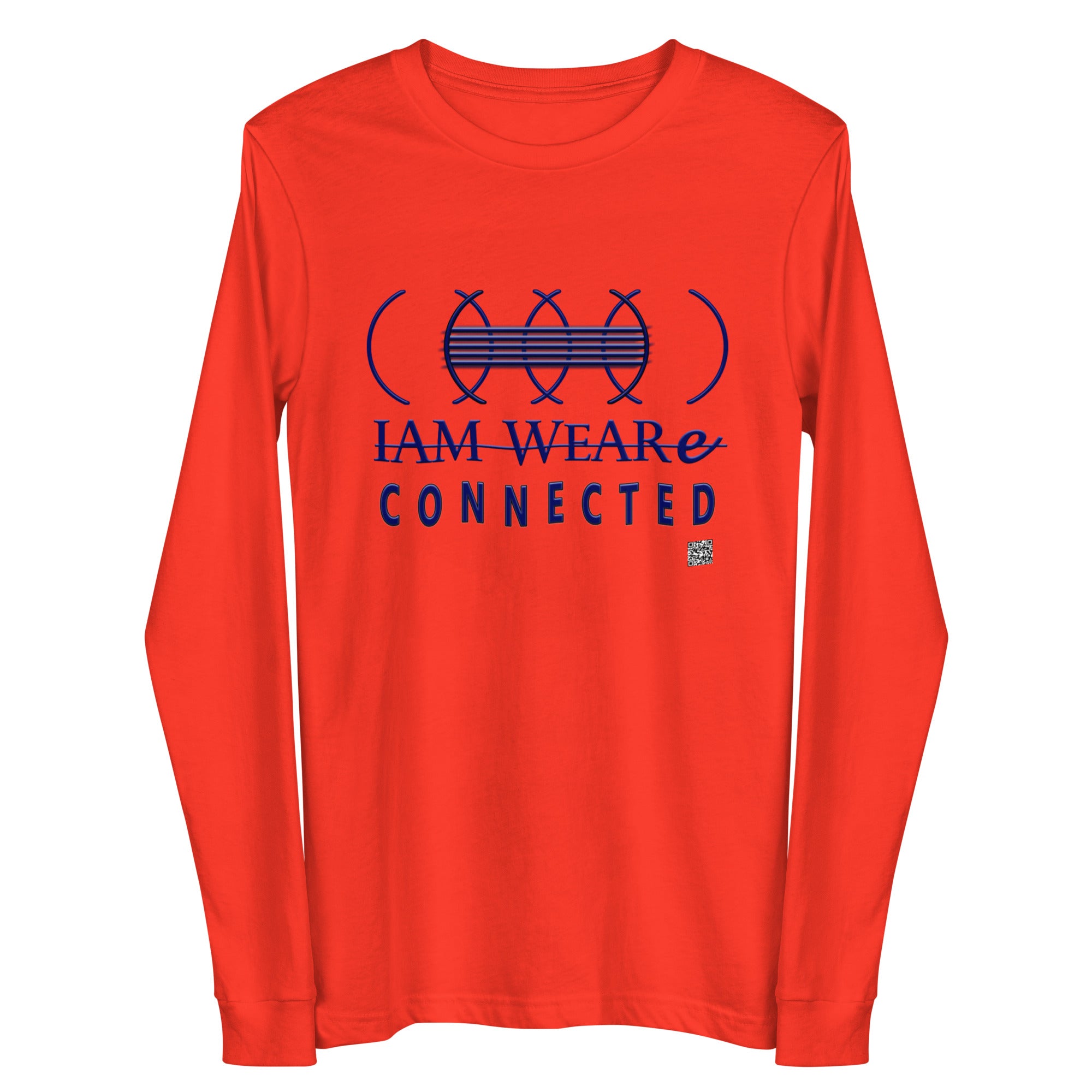 IAM WEARe CONNECTED (CLC) Unisex BLUE-Letter Bella Long Sleeve Tee