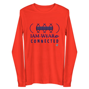 IAM WEARe CONNECTED (CLC) Unisex BLUE-Letter Bella Long Sleeve Tee