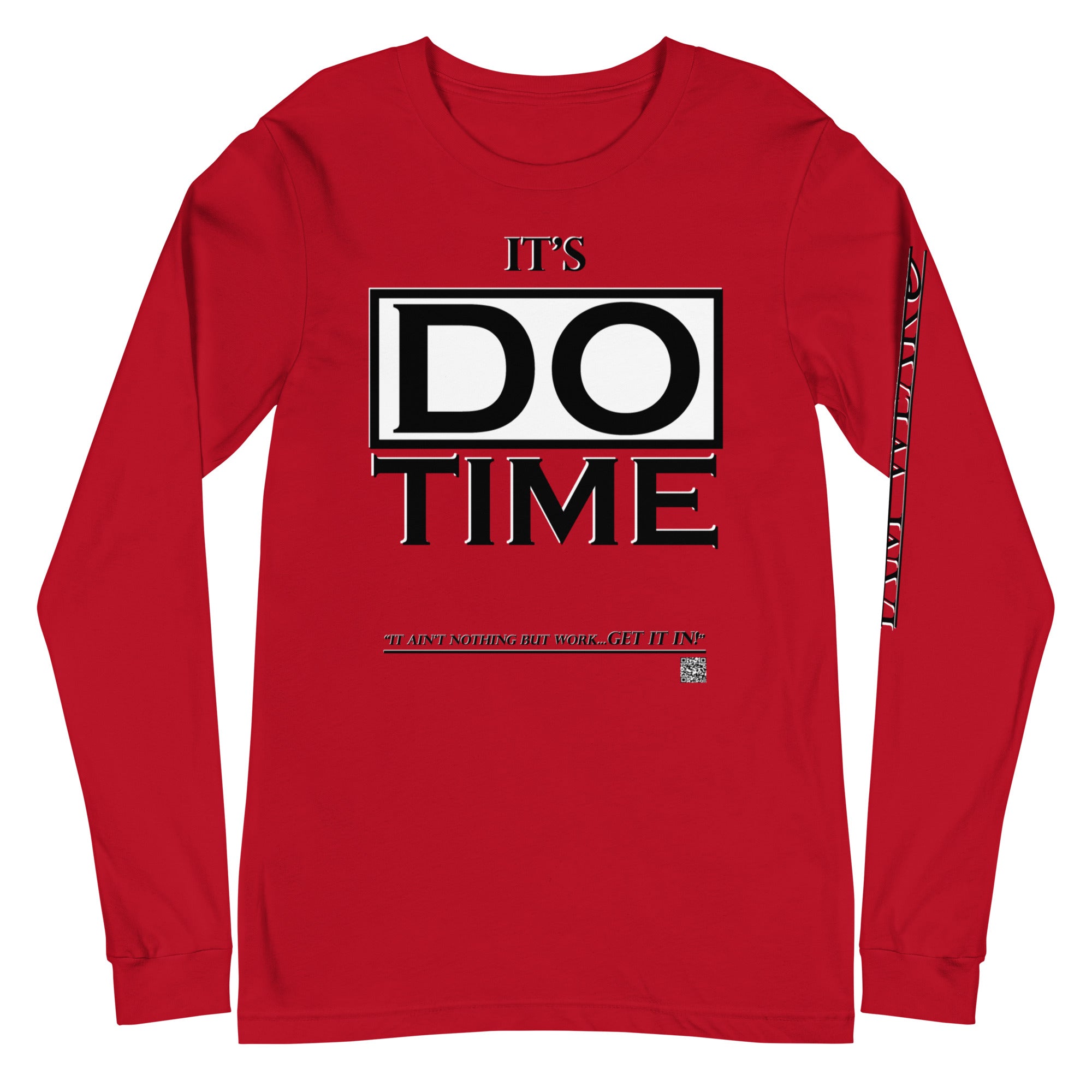 IAM WEARe EXPRESSIONS "DO TIME" BL Bella Unisex Long Sleeve Tee