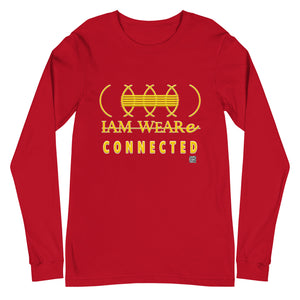 IAM WEARe CONNECTED (CLC) Unisex GOLD-Letter Bella Long Sleeve Tee