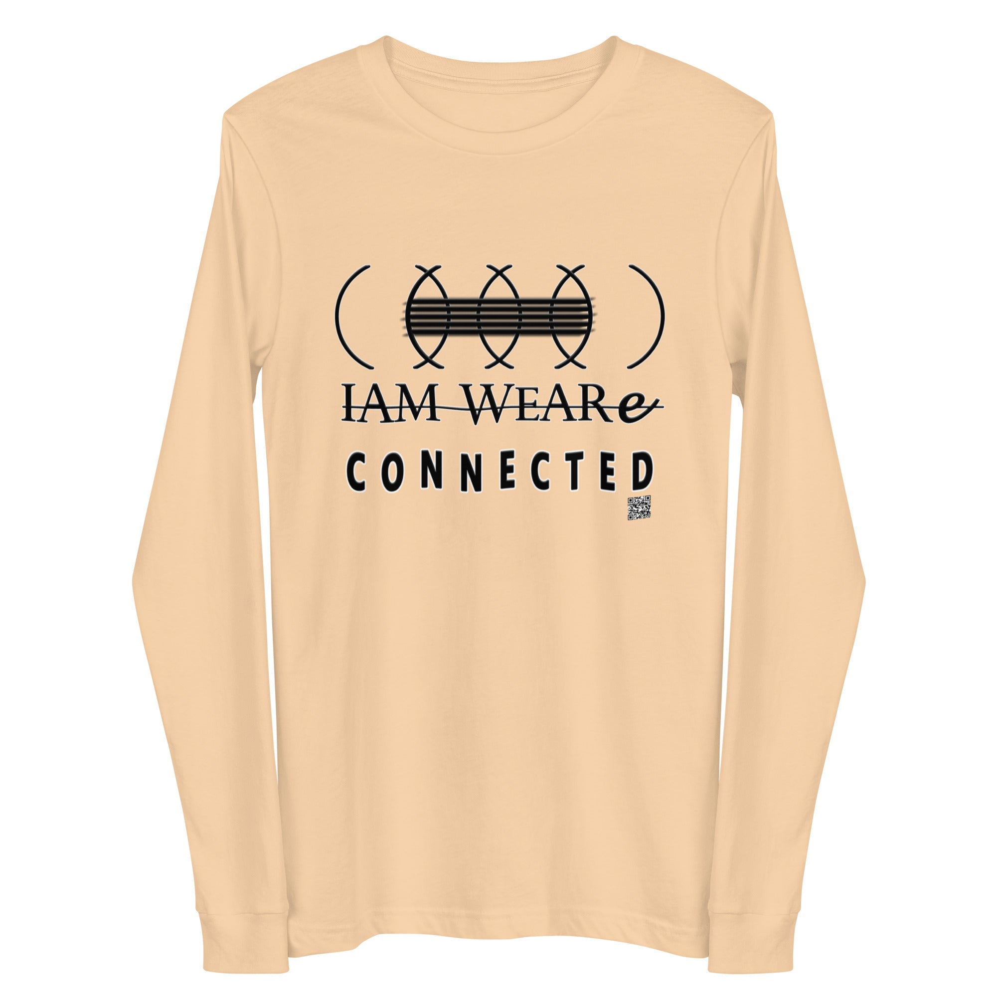 IAM WEARe CONNECTED (CLC) Unisex BLACK-Letter Bella Long Sleeve Tee