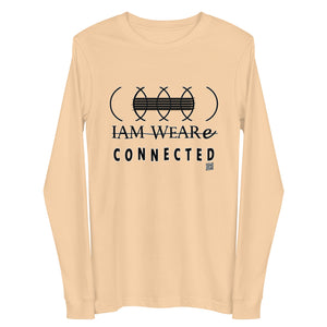 IAM WEARe CONNECTED (CLC) Unisex BLACK-Letter Bella Long Sleeve Tee