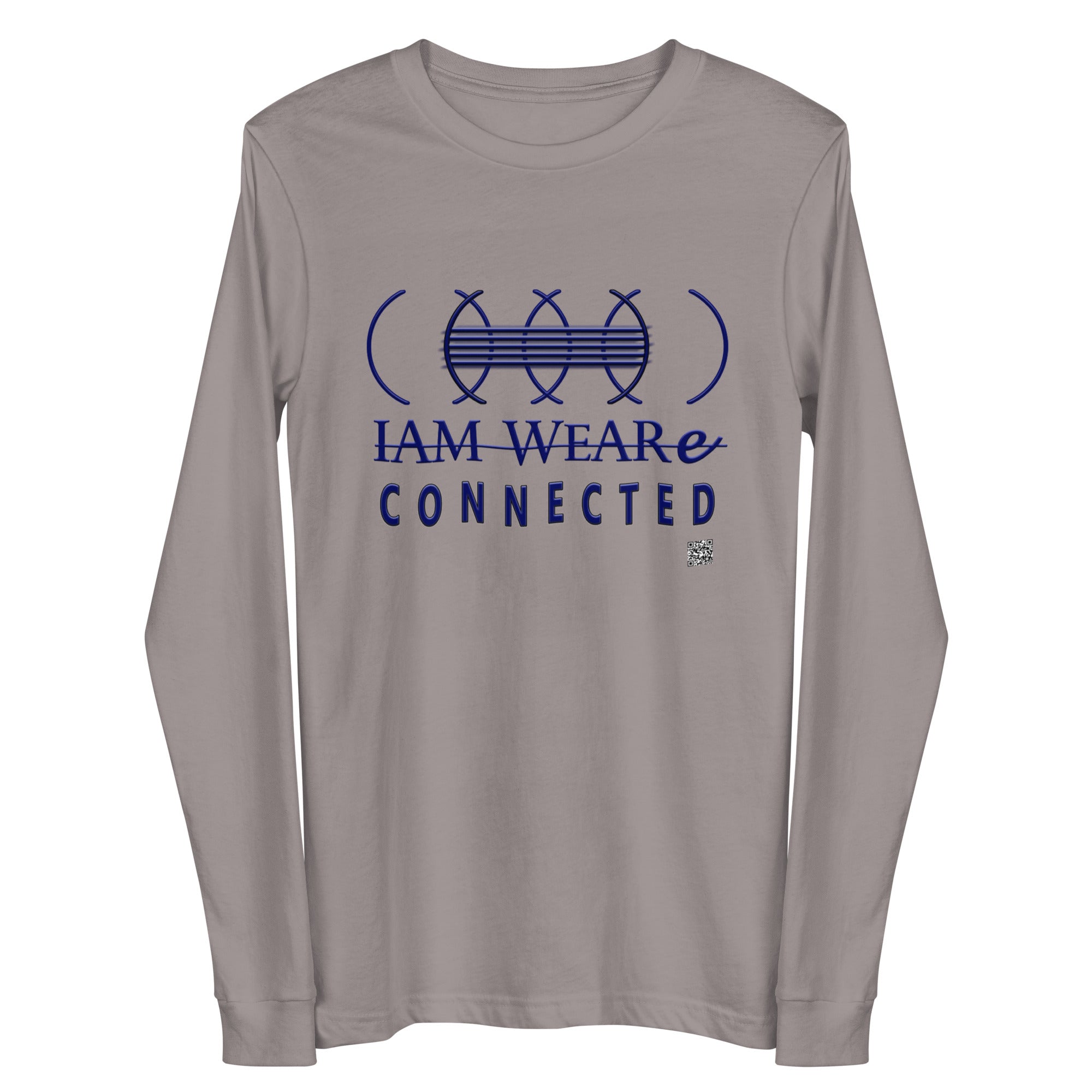 IAM WEARe CONNECTED (CLC) Unisex BLUE-Letter Bella Long Sleeve Tee