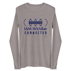 IAM WEARe CONNECTED (CLC) Unisex BLUE-Letter Bella Long Sleeve Tee