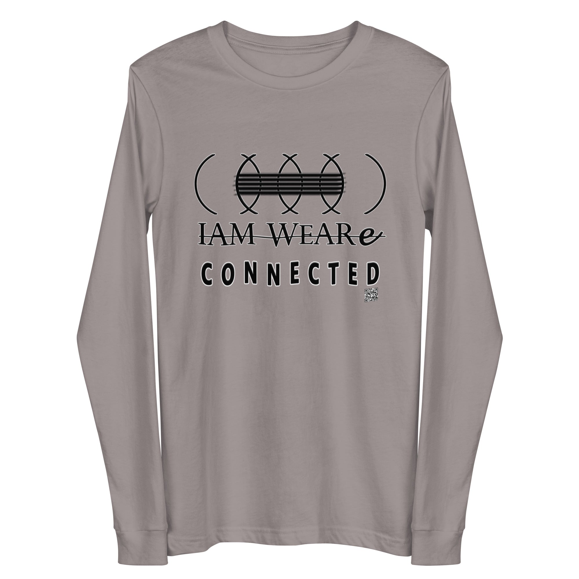 IAM WEARe CONNECTED (CLC) Unisex BLACK-Letter Bella Long Sleeve Tee