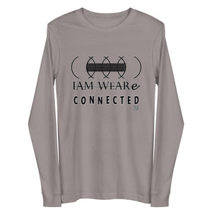 IAM WEARe CONNECTED (CLC) Unisex BLACK-Letter Bella Long Sleeve Tee