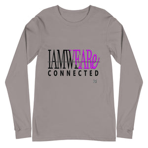 IAM WEARe CONNECTED Design (GSL2) Purple-Letter Bella F/B Unisex Long Sleeve Tee