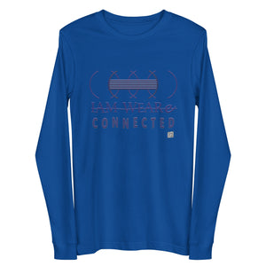 IAM WEARe CONNECTED (CLC) Unisex BLUE-Letter Bella Long Sleeve Tee