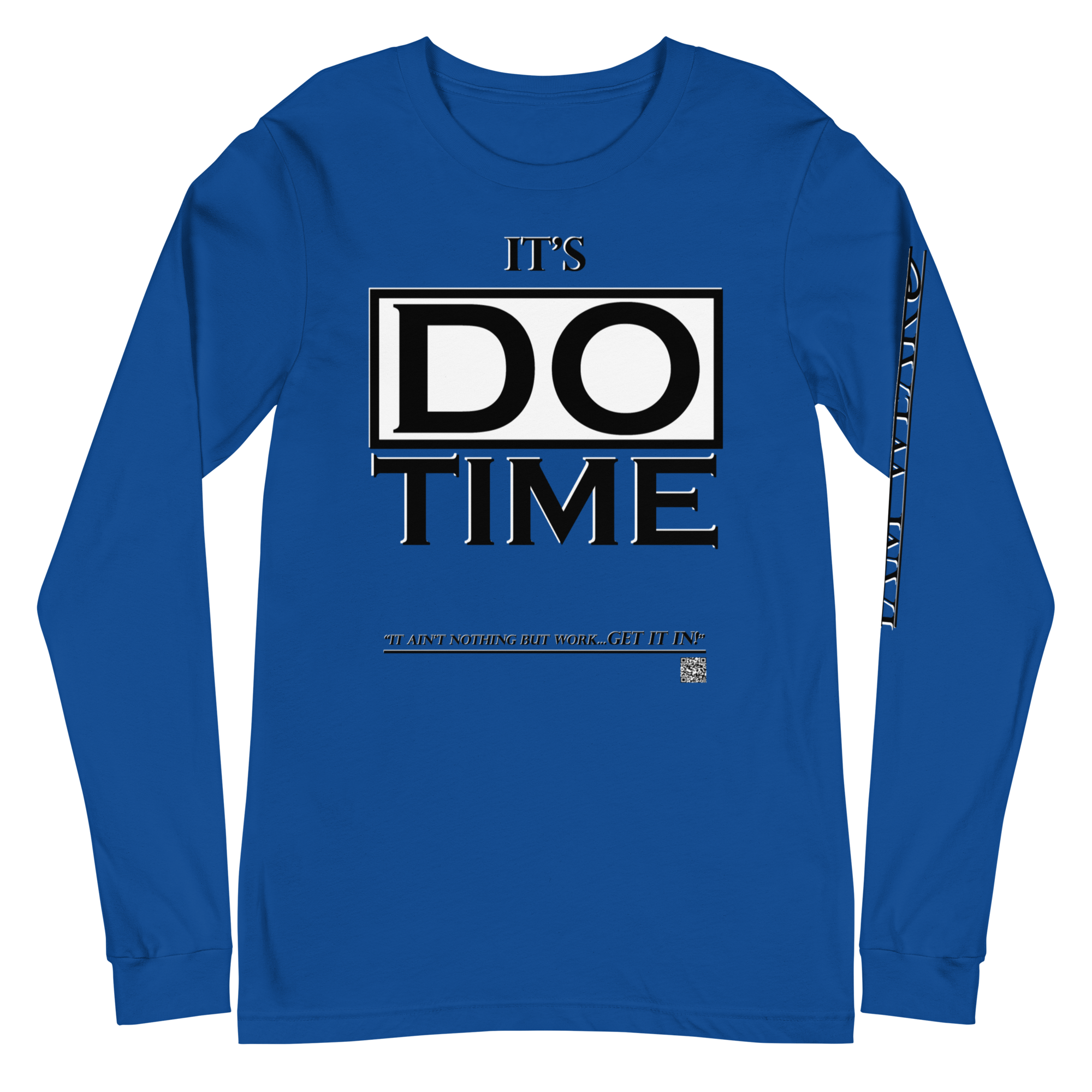 IAM WEARe EXPRESSIONS "DO TIME" BL Bella Unisex Long Sleeve Tee