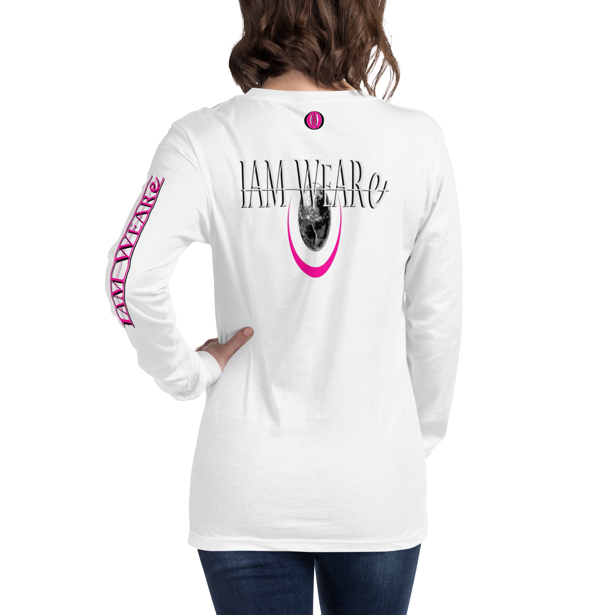 Classic Design Hot Pink-Mark F/B Unisex Long Sleeve Tee