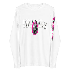 Classic Design Hot Pink-Mark F/B Unisex Long Sleeve Tee