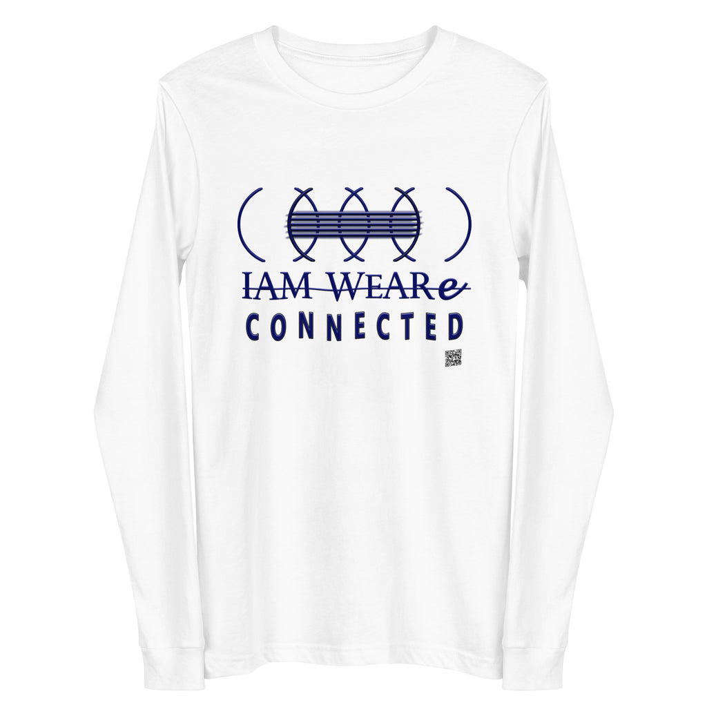 IAM WEARe CONNECTED (CLC) Unisex BLUE-Letter Bella Long Sleeve Tee