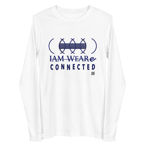 IAM WEARe CONNECTED (CLC) Unisex BLUE-Letter Bella Long Sleeve Tee