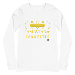 IAM WEARe CONNECTED (CLC) Unisex GOLD-Letter Bella Long Sleeve Tee