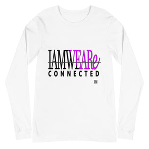 IAM WEARe CONNECTED Design (GSL2) Purple-Letter Bella F/B Unisex Long Sleeve Tee