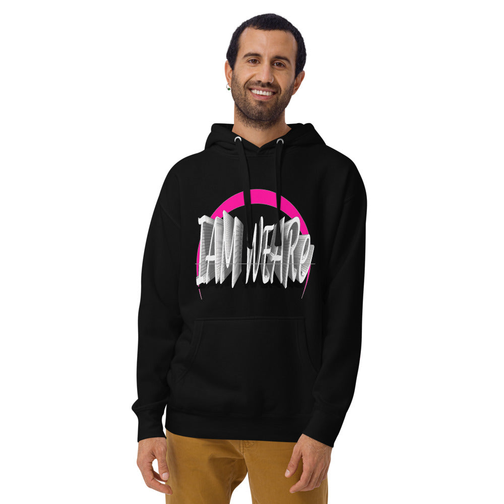 Dynamic Design Hot Pink-Mark F/B/S Unisex Hoodie