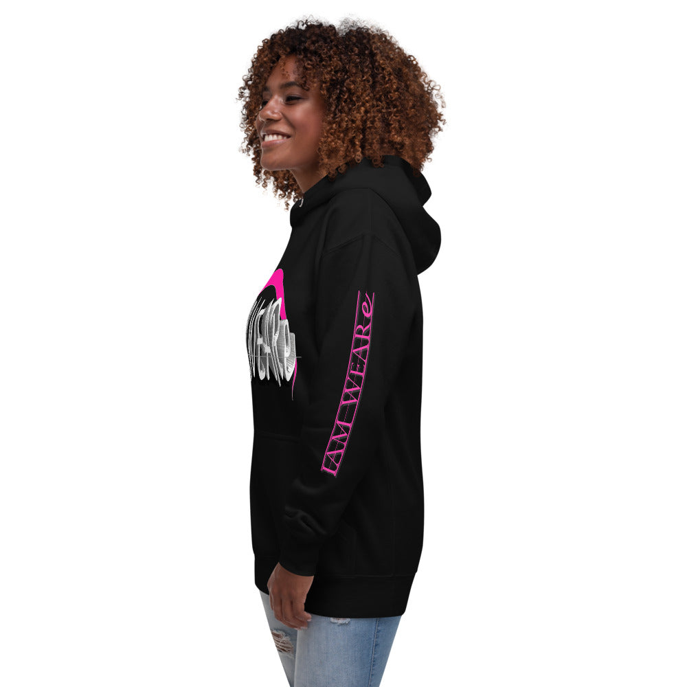 Dynamic Design Hot Pink-Mark F/B/S Unisex Hoodie