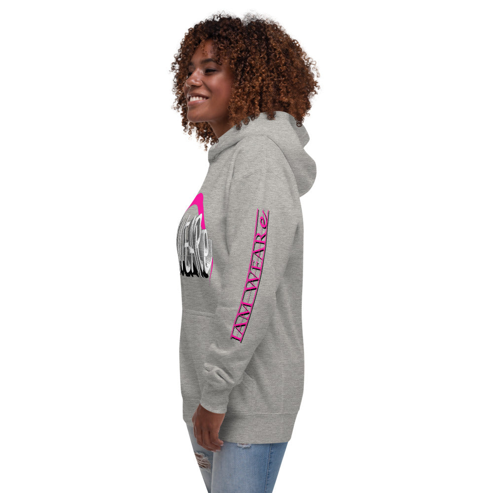 Dynamic Design Hot Pink-Mark F/B/S Unisex Hoodie