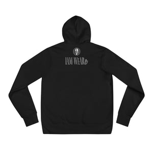 IAM WEARe CONNECTED Design (LUXE) PLATINUM-Letter Bella F/B Unisex Hoodie