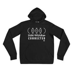 IAM WEARe CONNECTED Design (LUXE) PLATINUM-Letter Bella F/B Unisex Hoodie